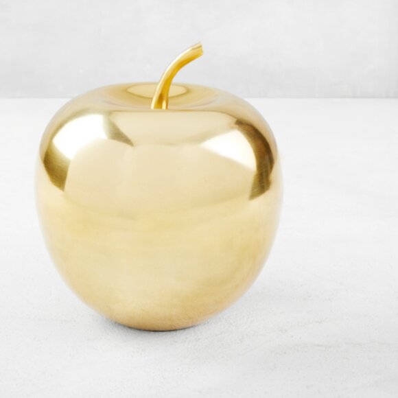 Z Gallerie Accent Gold Apple - Picture 1 of 3
